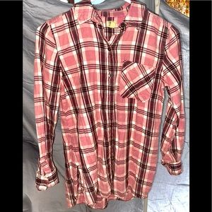 A comfy button down tee.